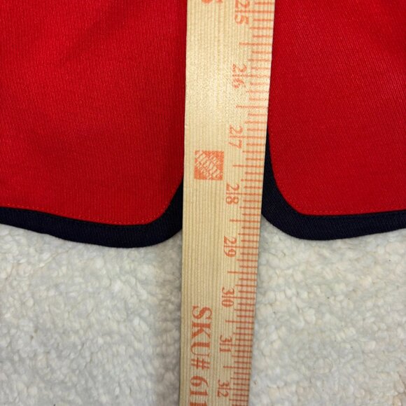 Boden Womens Red Blazer Jacket With Navy Trim Single Button Size 8R - Picture 6 of 16